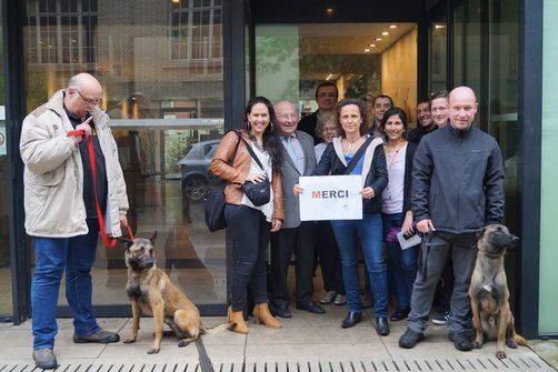 Perros para la detección precoz del cáncer de mama